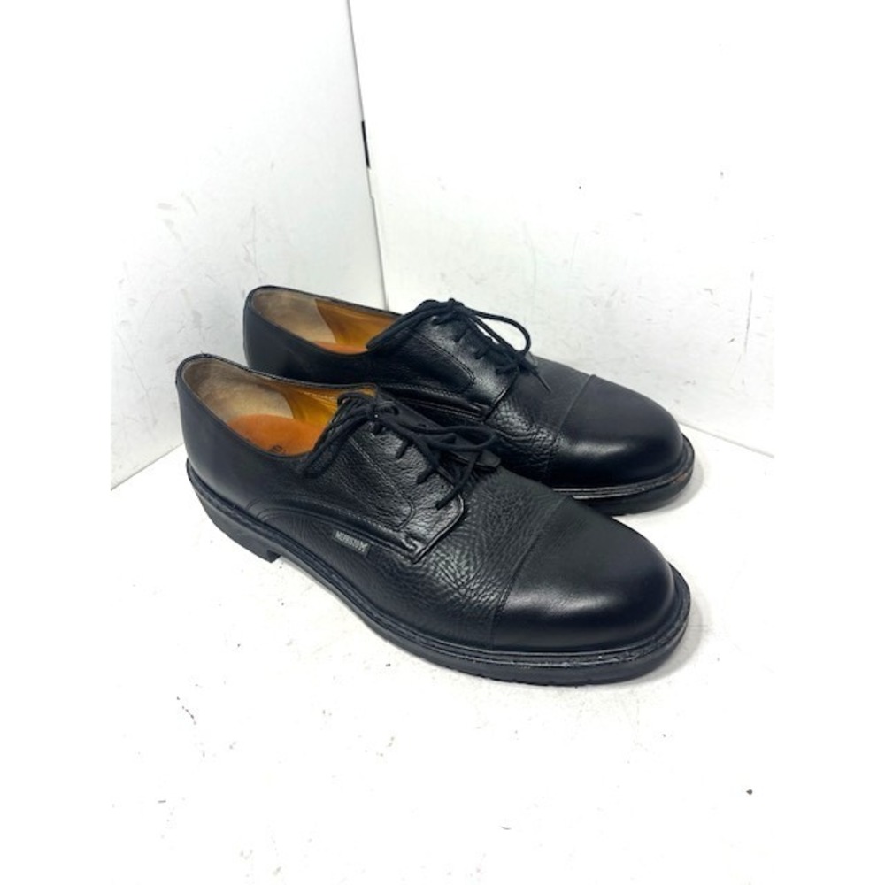Mephisto Melchior Oxford Shoes Black Pebble Grain Leather Derby Mens 11.5